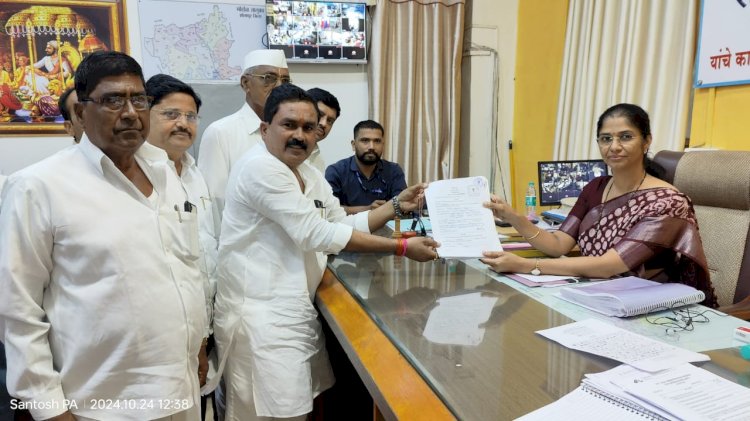 विद्यमान आमदार यशवंत माने यांनी दाखल केला अर्ज....