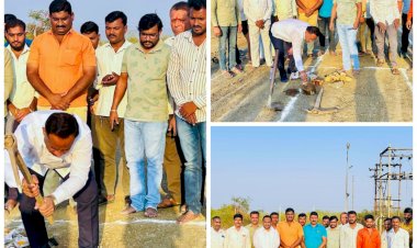 अरण येथे ५ केव्ही ट्रान्सफॉर्मर सबस्टेशनचे उद्घाटन .आमदार अभिजीत पाटील यांच्या प्रयत्नांना यश)*