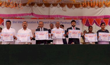 स्वेरीत ‘ऑलम्पस २ के २५’ तांत्रिक स्पर्धेच्या पोस्टरचे उदघाटन.