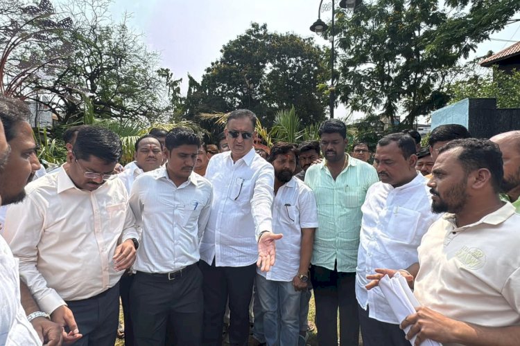 पंढरपुरातील विविध विकास कामाची आ. समाधान आवताडे, माजी आ. प्रशांत परिचारक यांनी केली पाहणी 