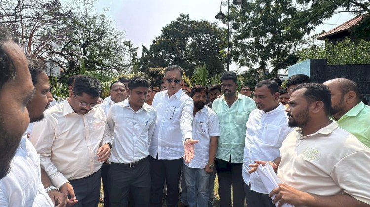 पंढरपुरातील विविध विकास कामाची आ. समाधान आवताडे, माजी आ. प्रशांत परिचारक यांनी केली पाहणी 