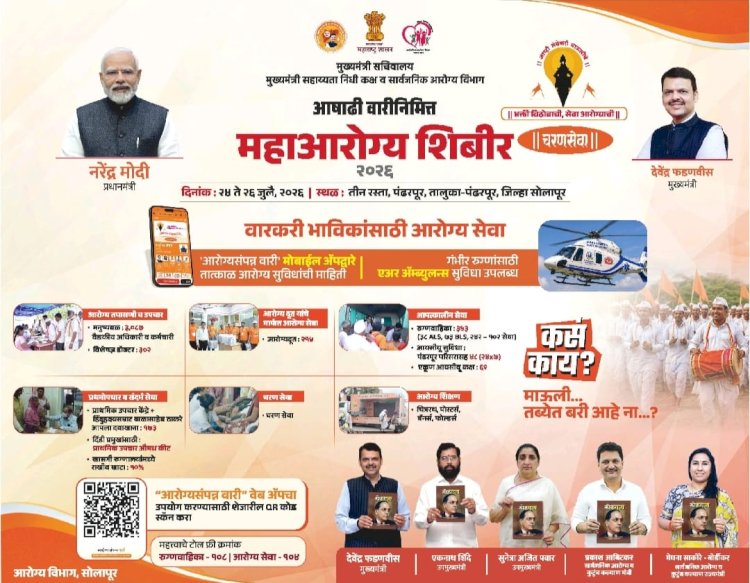 वारीच्या अनुषंगाने तक्रारी निवारणासाठी एकात्मिक नियंत्रण कक्ष कार्यान्वित  .
